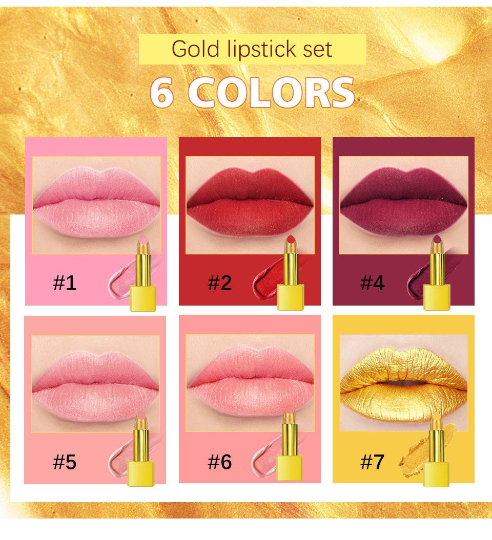 Gold lipstick kit (Foreign version)