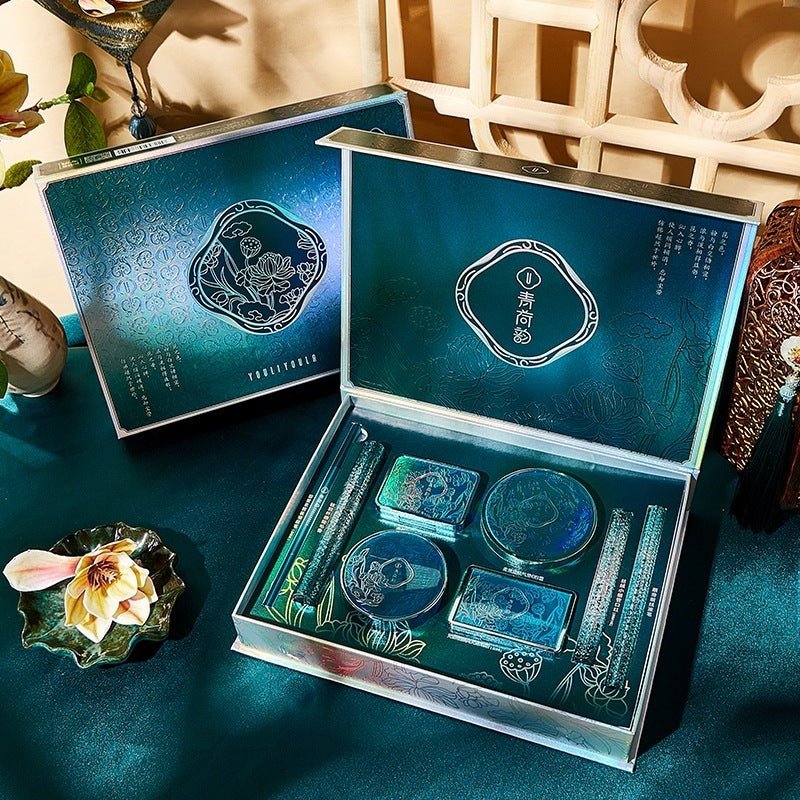 YOULIYOULA Green Lotus Charm Beauty Set