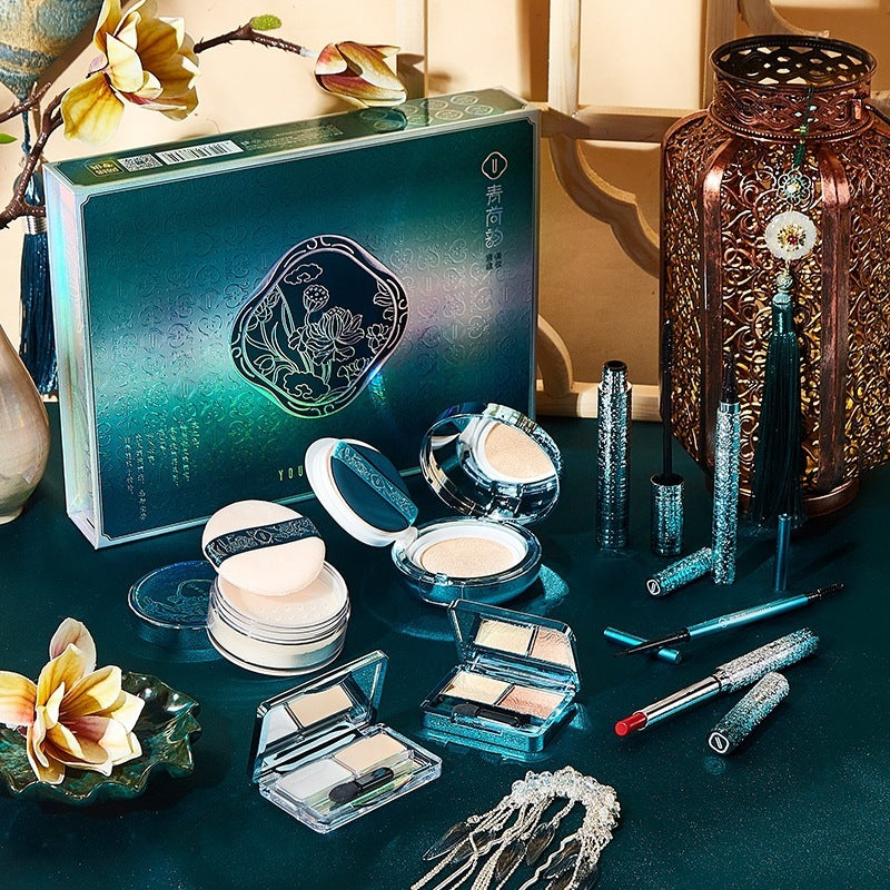 YOULIYOULA Green Lotus Charm Beauty Set
