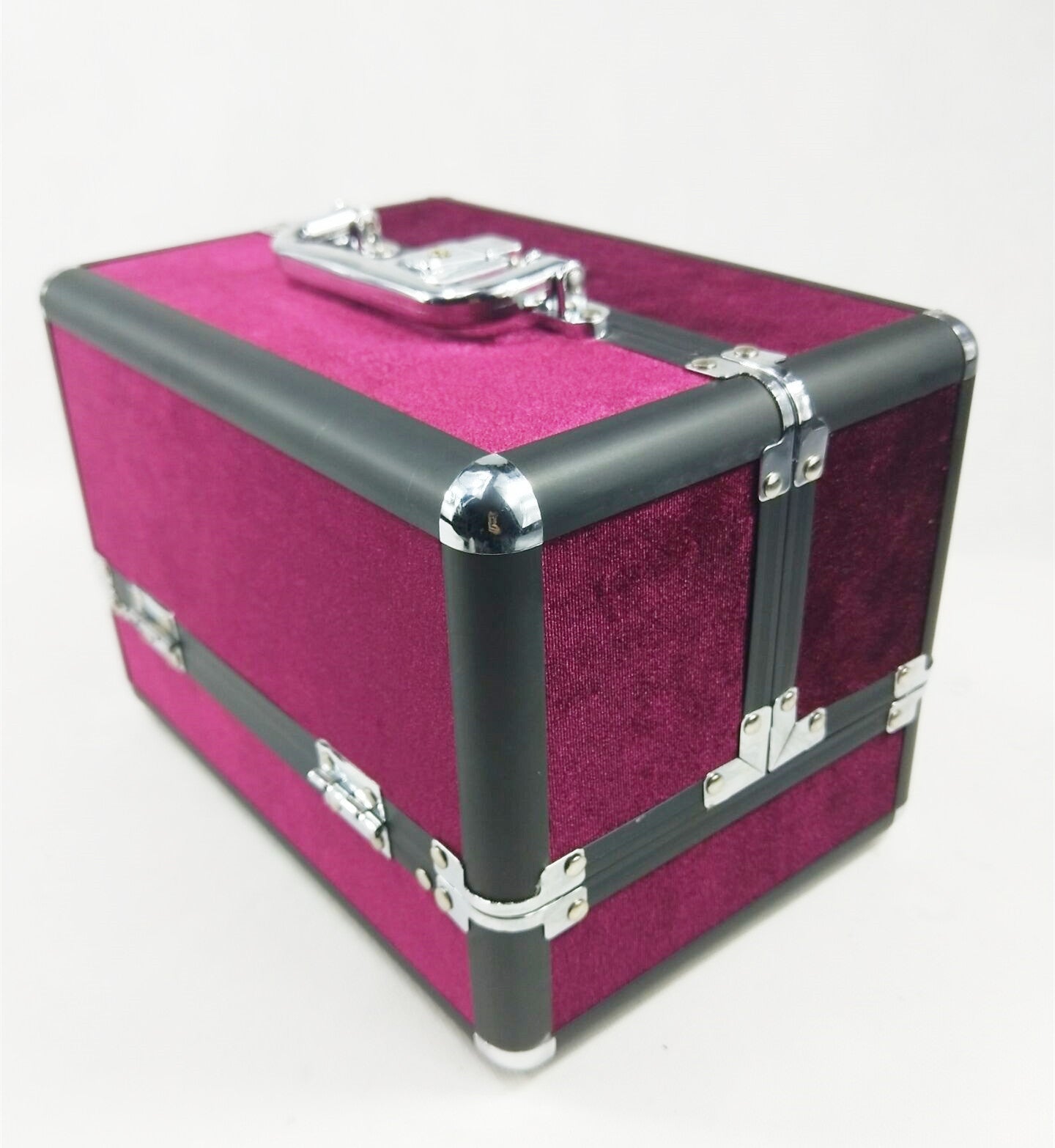 Double-opening Aluminum Alloy Cosmetic Case