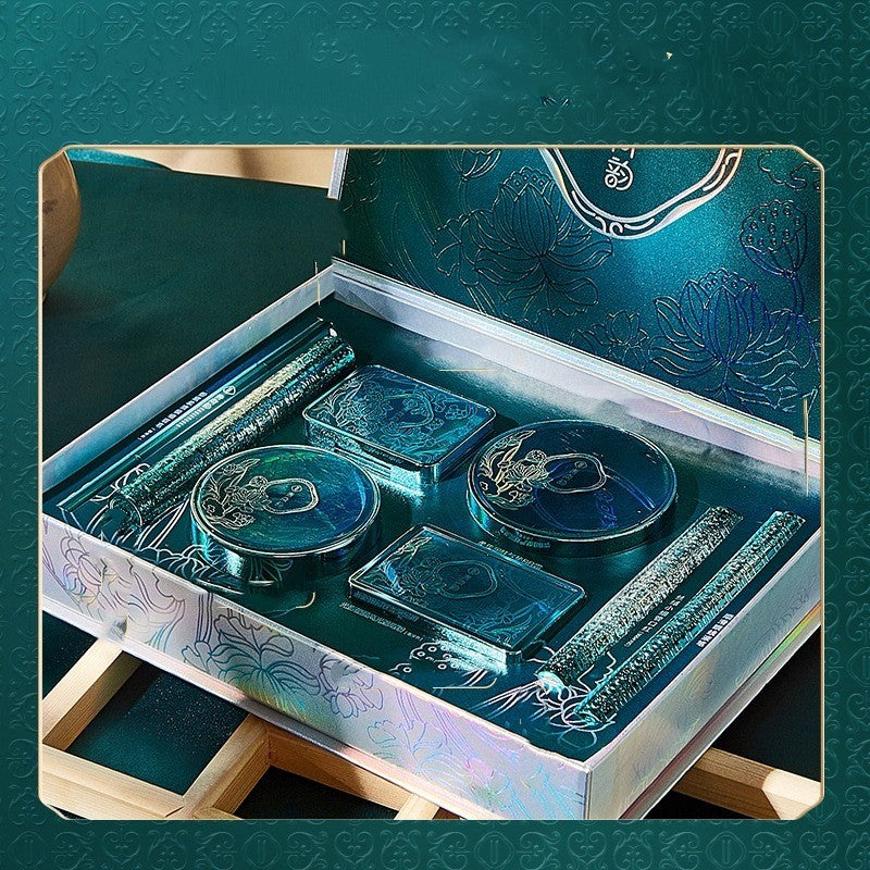 YOULIYOULA Green Lotus Charm Beauty Set