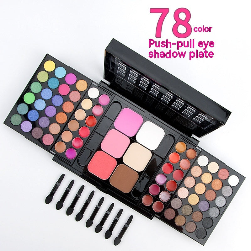78 Colors Push-Pull Eye Shadow Plate