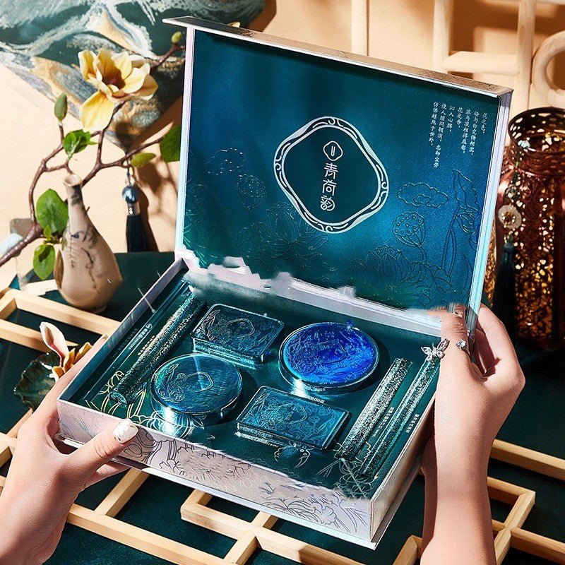 YOULIYOULA Green Lotus Charm Beauty Set