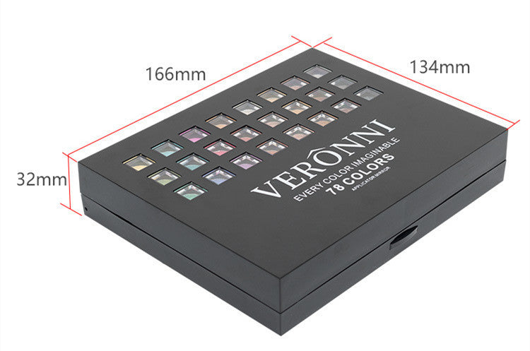 78 Colors Push-Pull Eye Shadow Plate